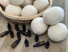 Load image into Gallery viewer, Laundry Wool Dryer Balls (3) with Scent Dropper
